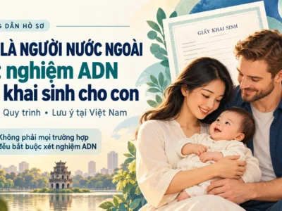 Cha là người nước ngoài: Thủ tục xét nghiệm ADN để làm khai sinh cho con tại Việt Nam