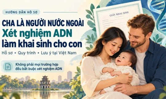Cha là người nước ngoài: Thủ tục xét nghiệm ADN để làm khai sinh cho con tại Việt Nam
